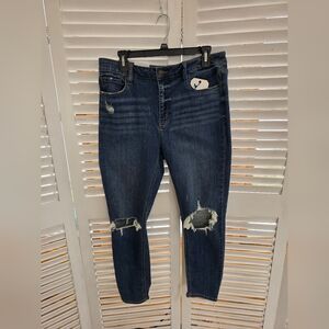 Eunina 'Clara' High Rise Skinny Crop Junior Jeans Size 13
